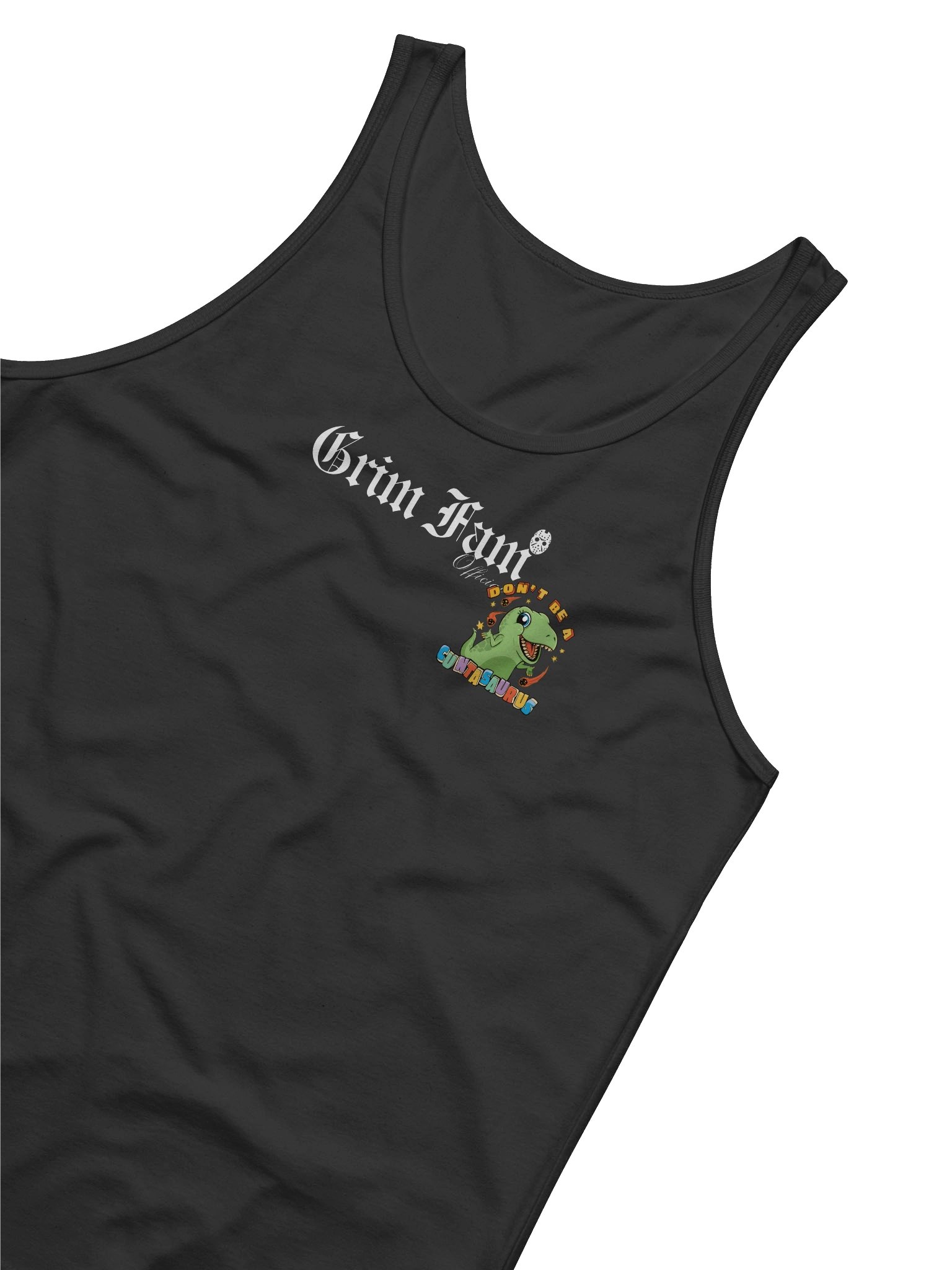 GRIM FAM – DON’T BE A CUNTASAURUS – DINO TANKTOP/SINGLET #1 product image (19)