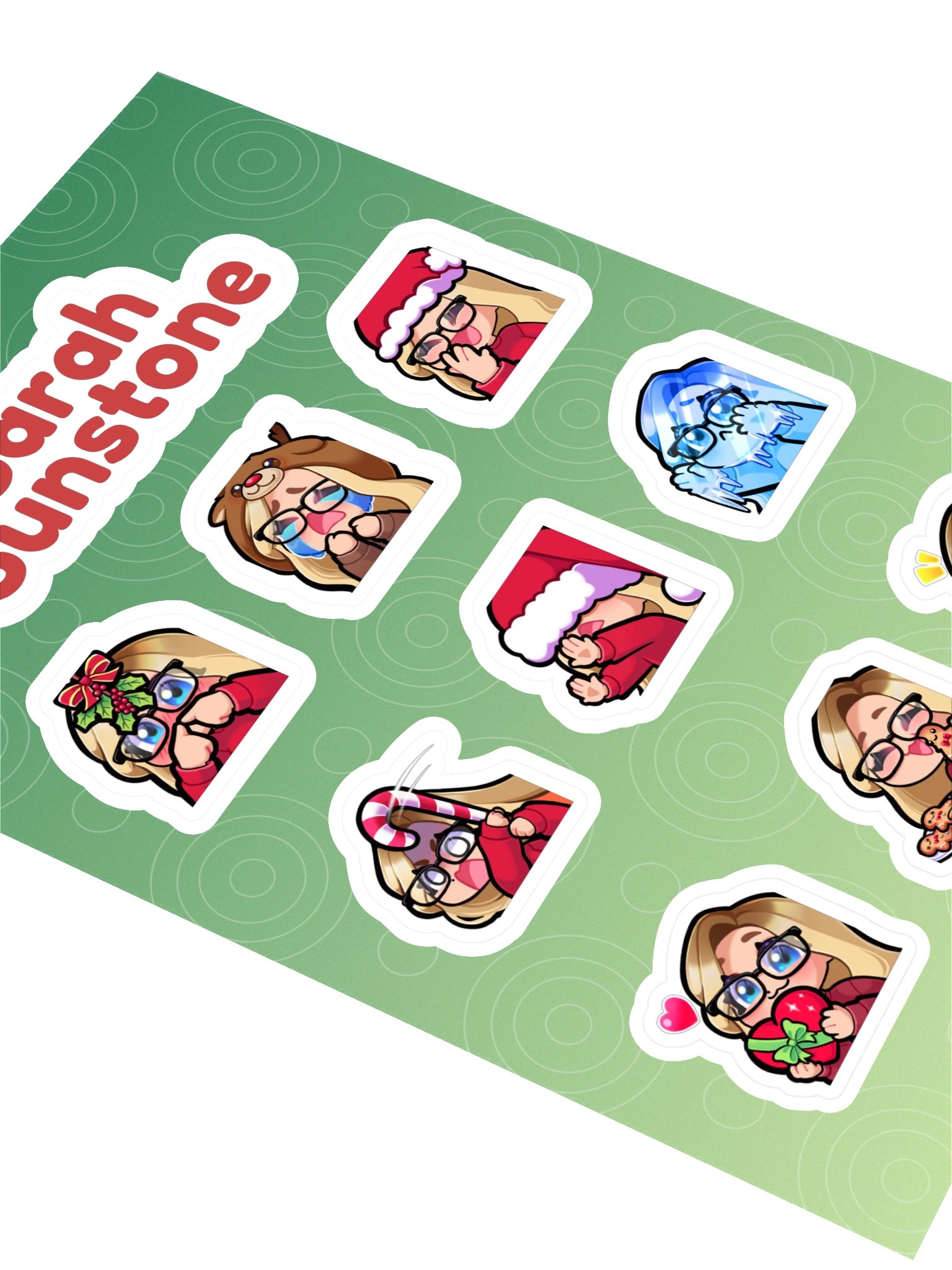Festive Emote Sticker Sheet (B) product image (2)