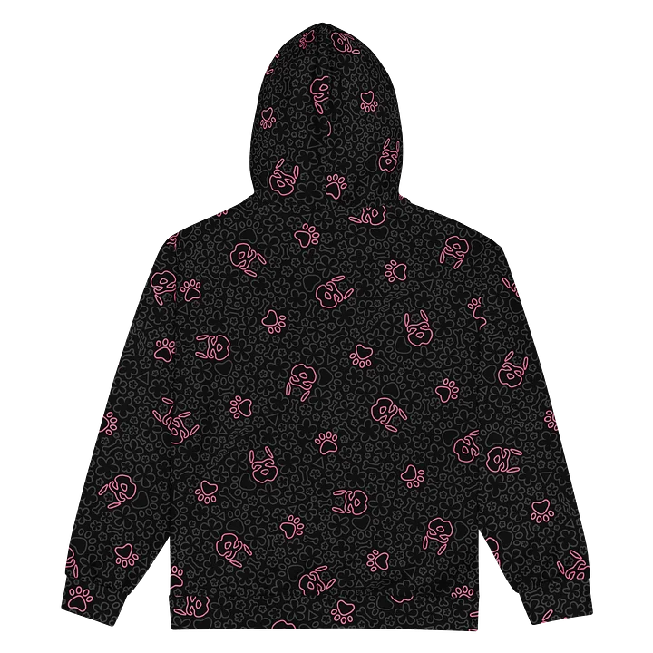 Psych Pattern Zip-Up Hoodie - Night Pink product image (2)