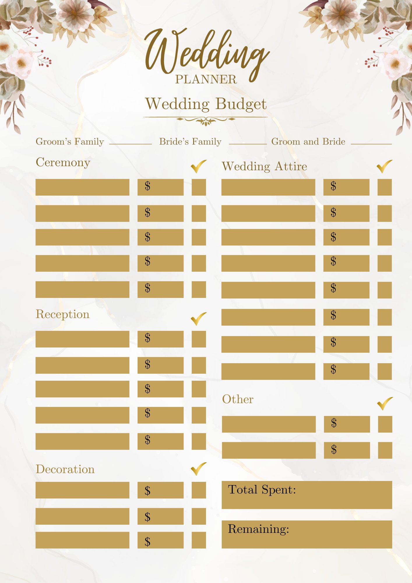Wedding Budget Planner product image (1)