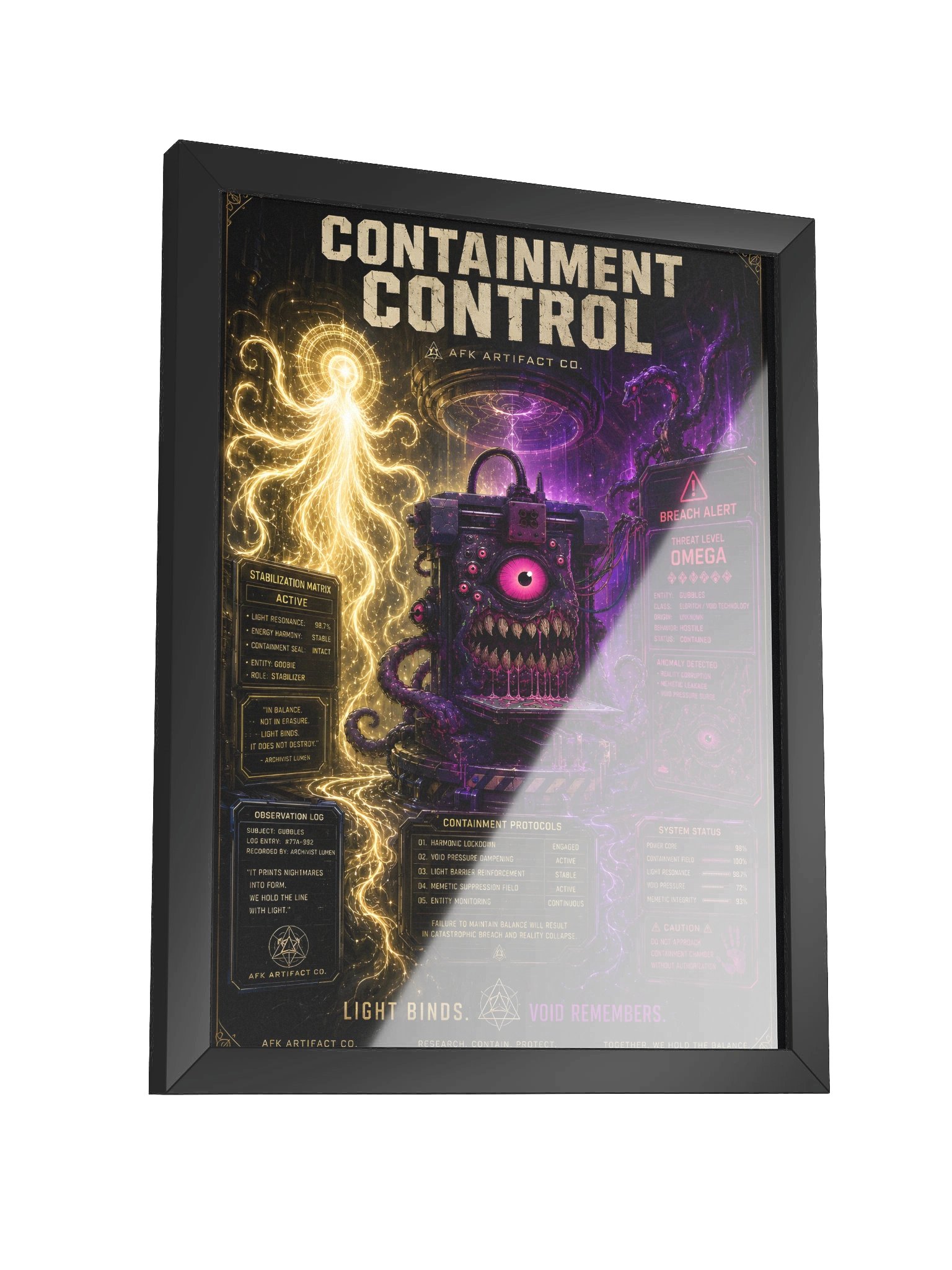 Containment Control — Framed Poster product image (3)
