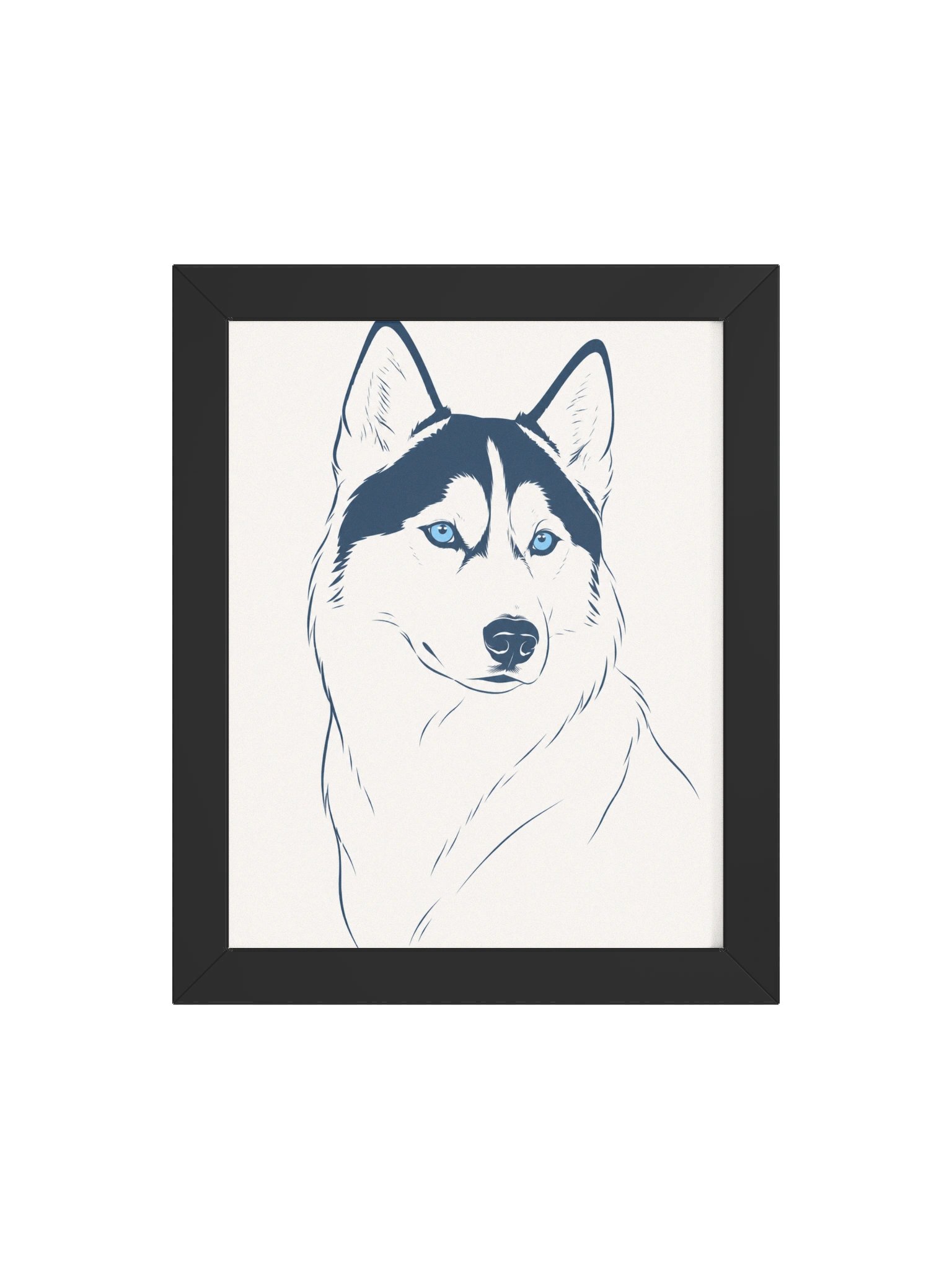 Blue-Eyed Husky Framed Matte Poster product image (4)