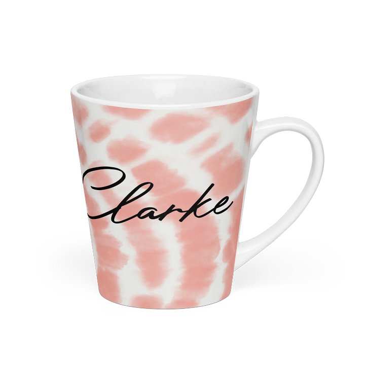 Helen Clarke Pink Tie-Die Latte Mug product image (2)