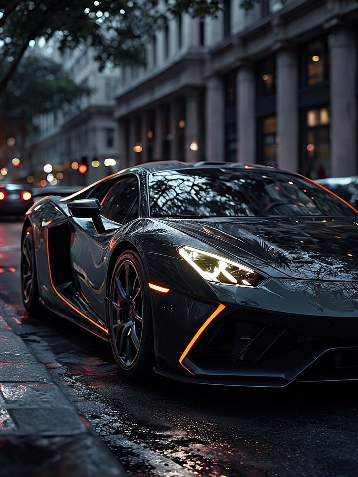 Sleek Sports Car: Urban Elegance Matte Poster product image (1)