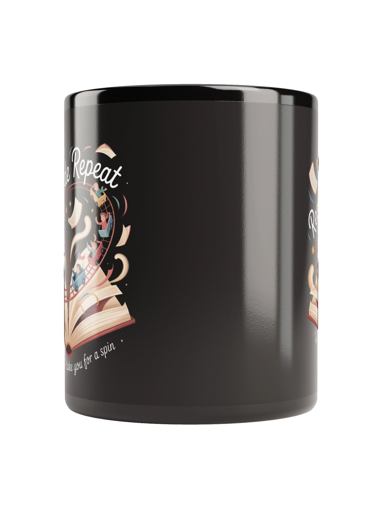 Read Ride Repeat Roller Coaster Book Lover Mug – Literary Gift for Readers, Teachers & Librarians product image (10)