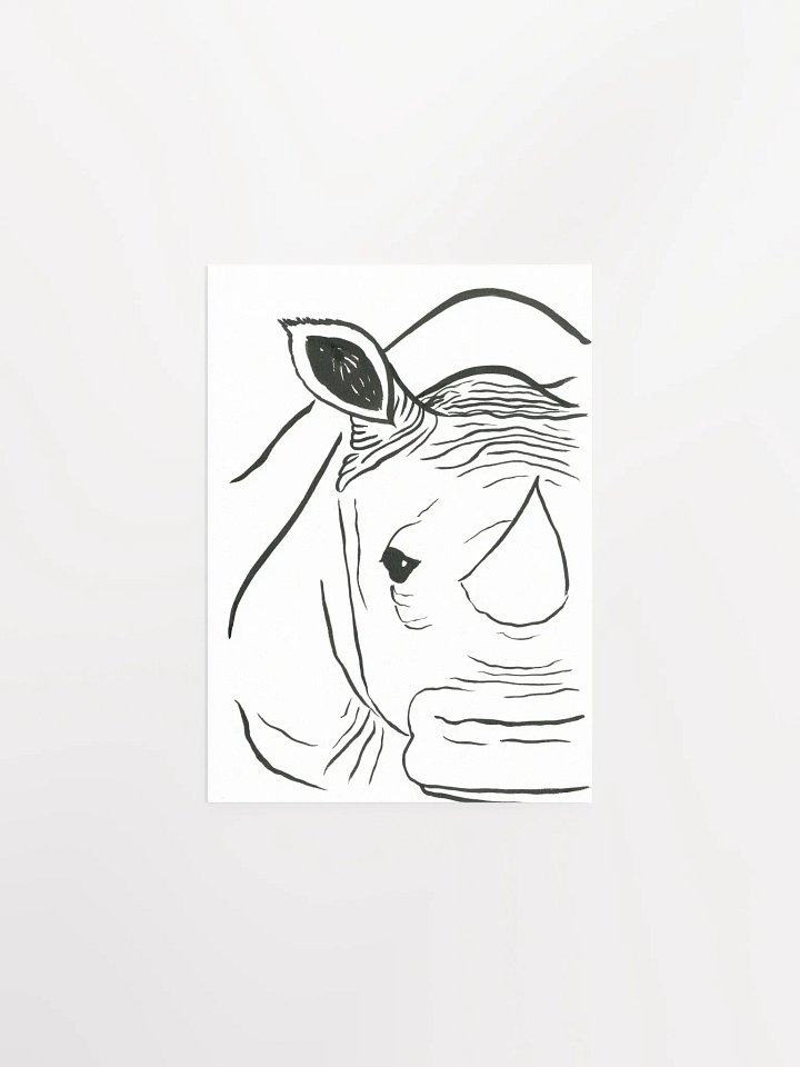 Face Of A Rhino Art Print product image (2)