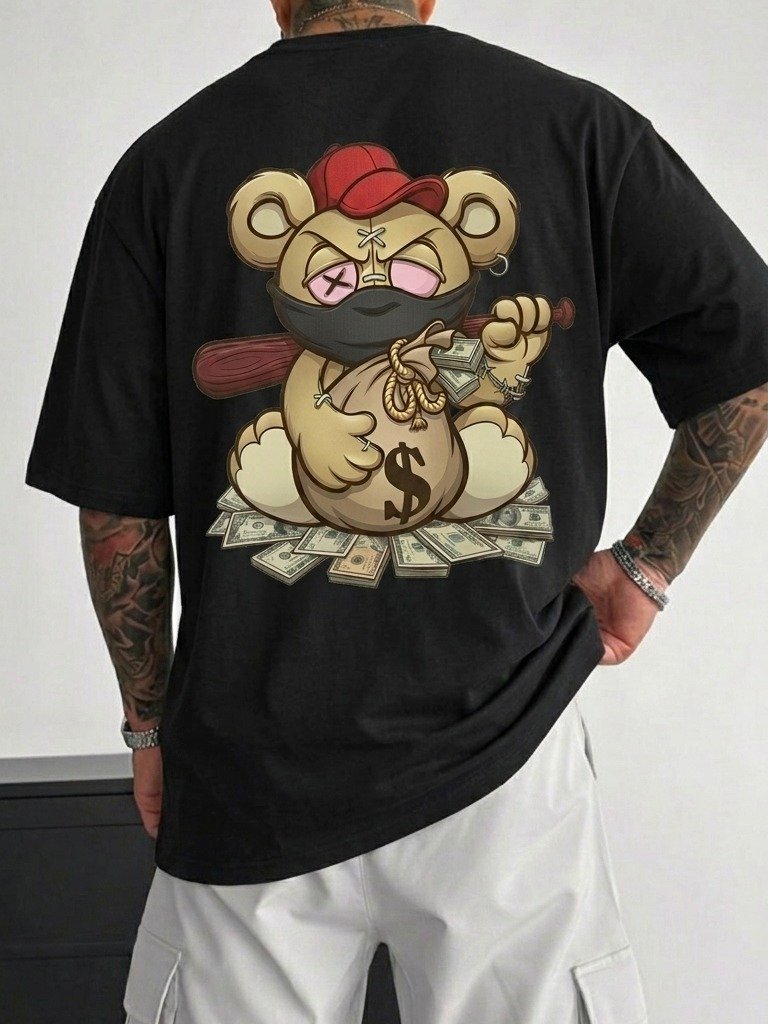 Loot Bear" Heavyweight Oversized Tee product image (5)