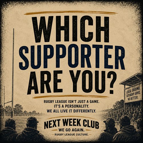 Every rugby league supporter eventually becomes one of them.

The superstitious one.
The ladder mathematician.
The “just comp...