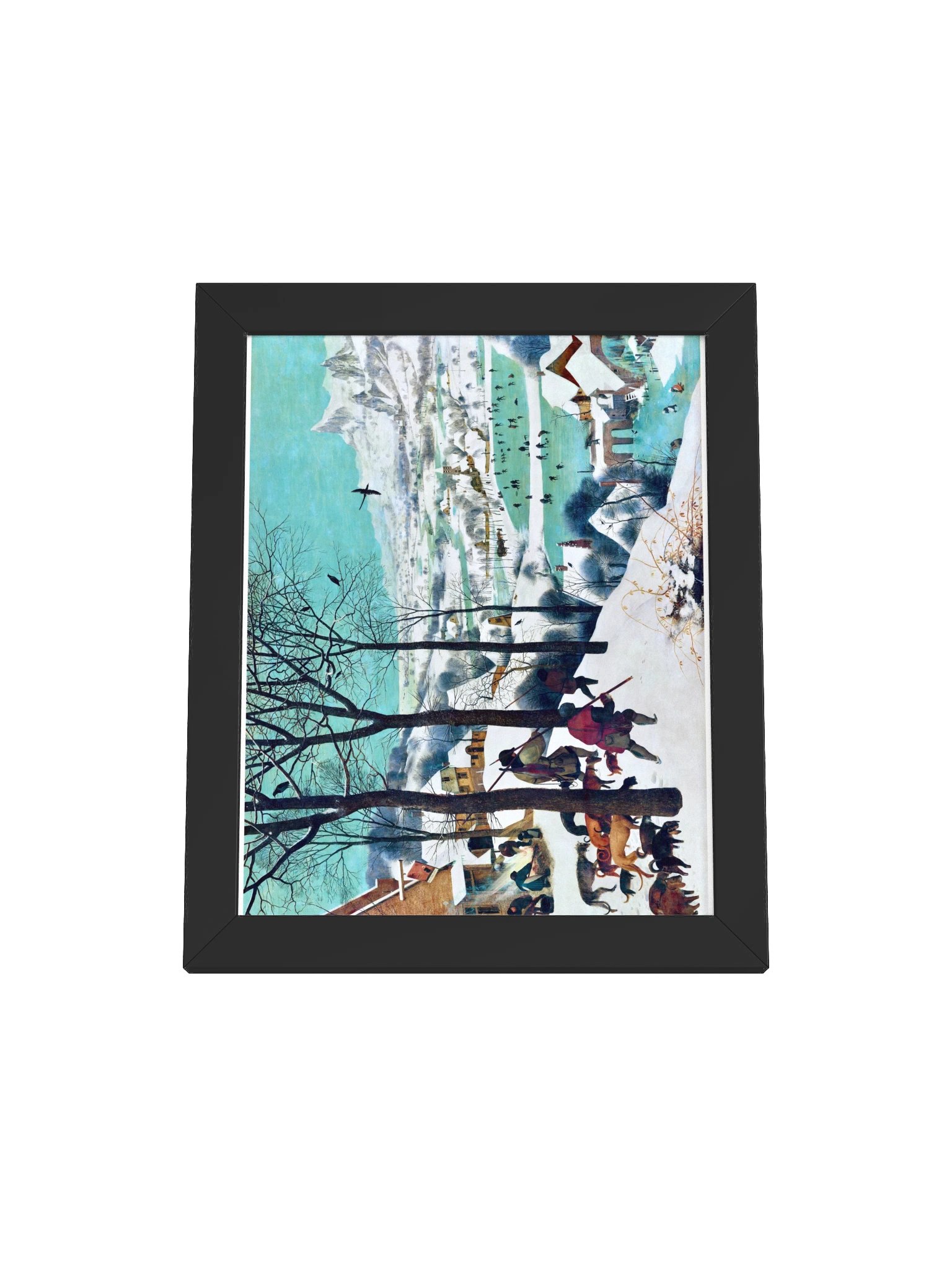 Hunters in the Snow (Winter) — Small Framed Matte Poster product image (5)