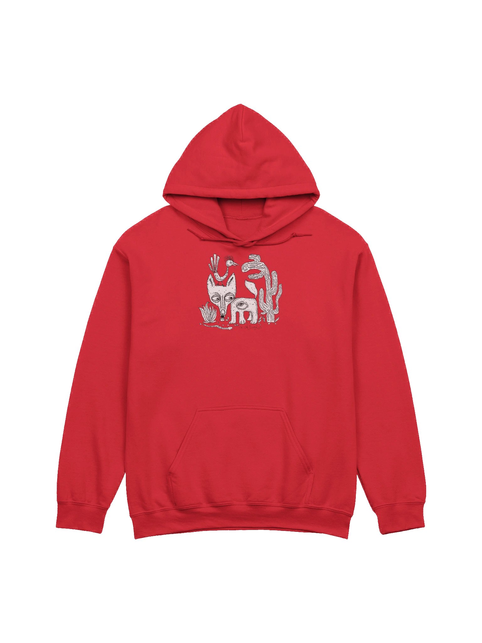 Desert Creatures sketch hoodie product image (1)