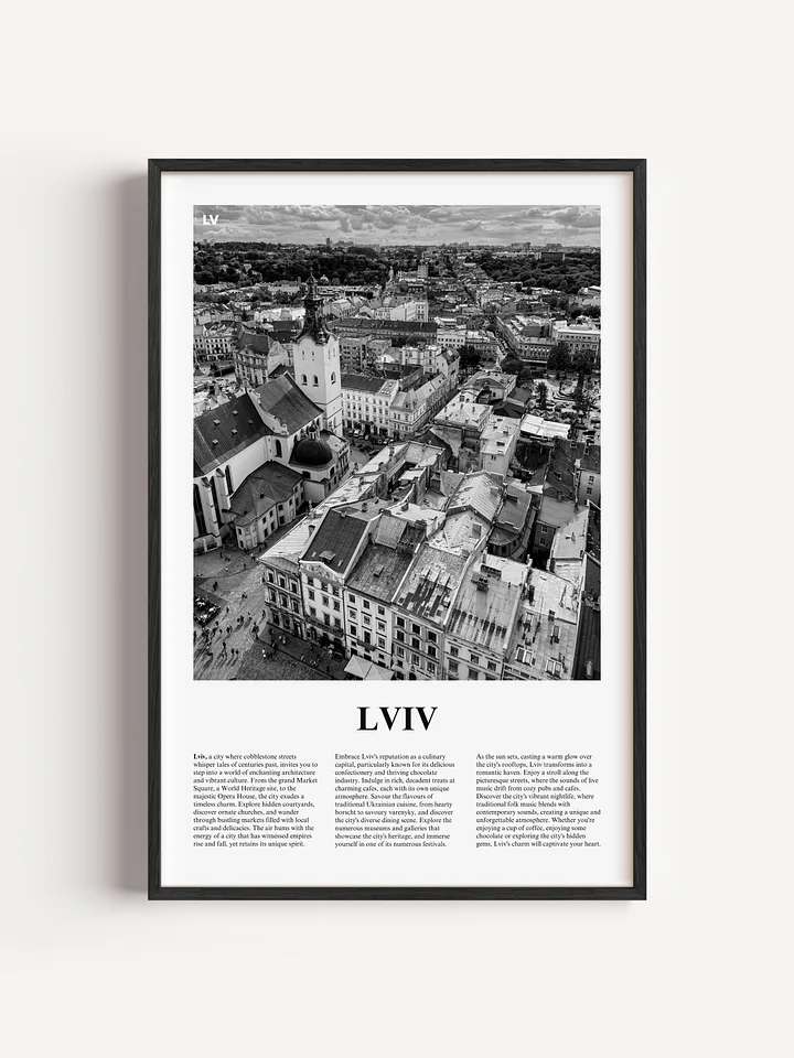 Lviv 01 Newspaper Poster | Framed product image (1)