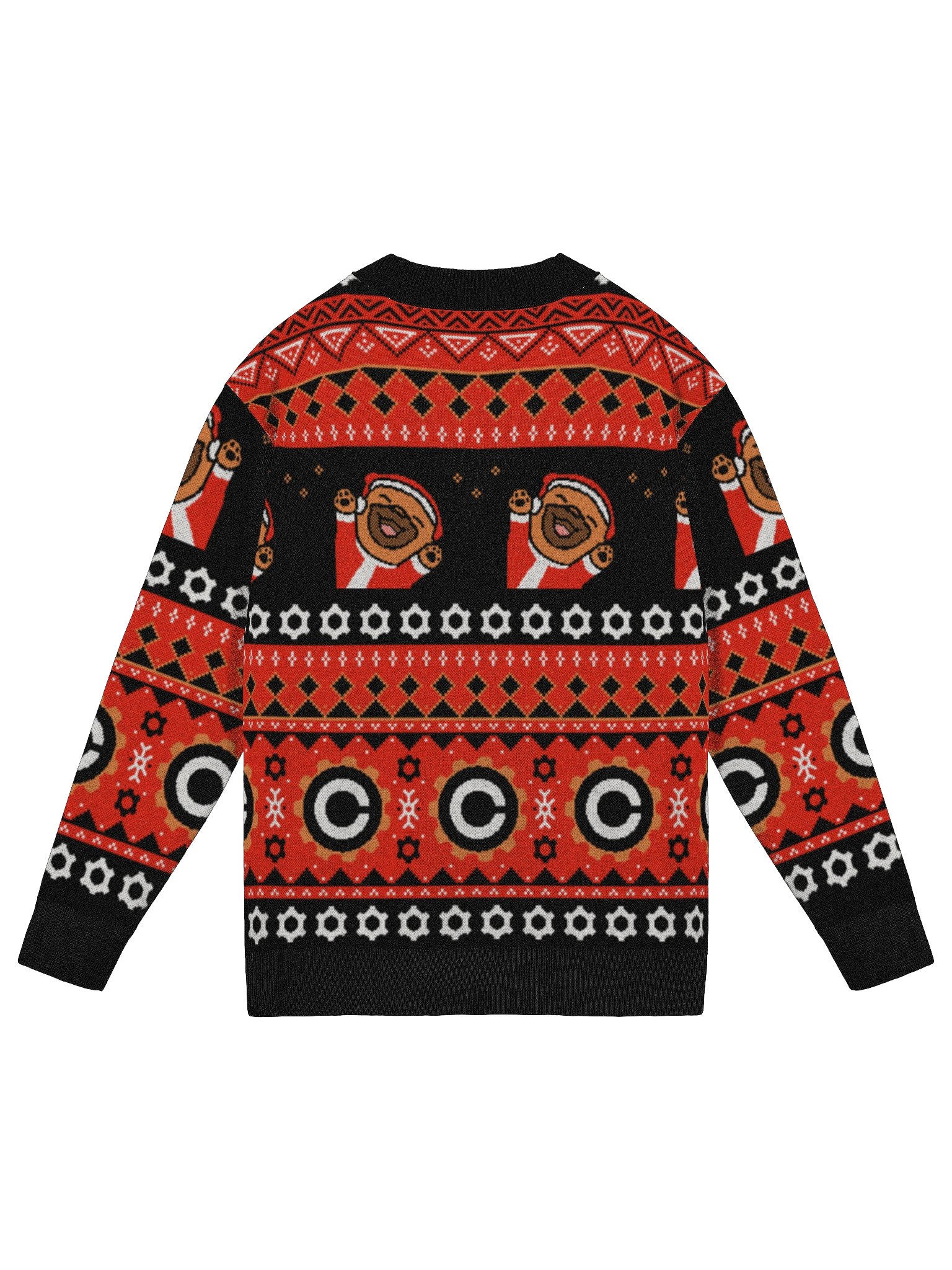 Knitted Cardigan Without Pocket [Black] product image (2)