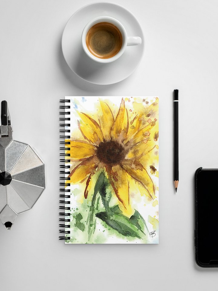 Watercolor Sunflower Print Notebook product image (2)