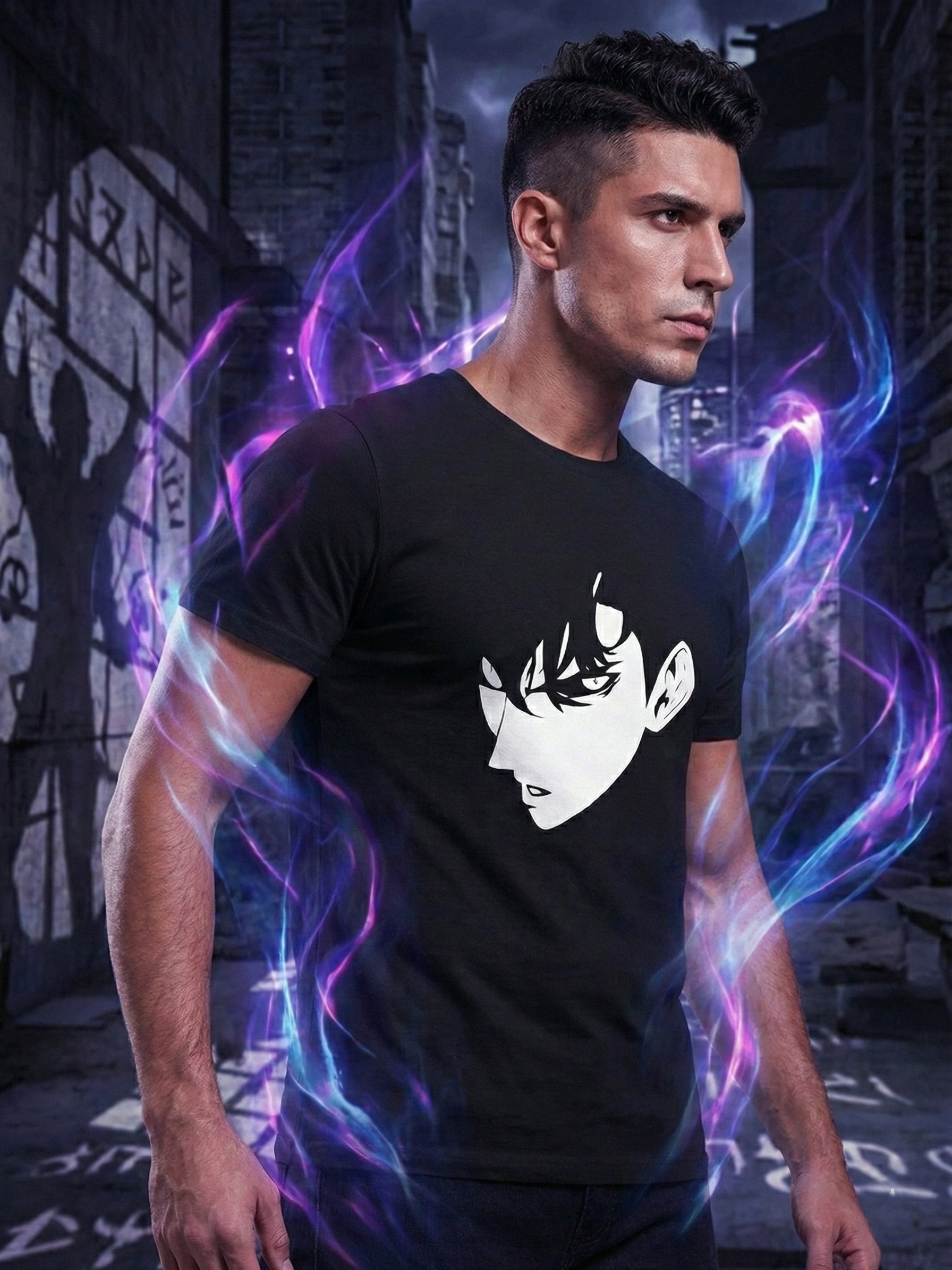 The Phantom Monarch Silhouette Anime Tee - Sung Jin-Woo Inspired product image (4)