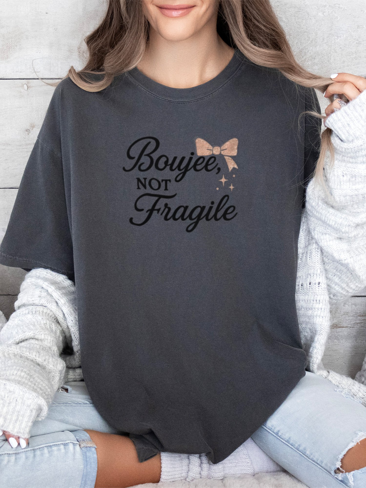 Boujee Not Fragile (Poodle) Tee product image (13)