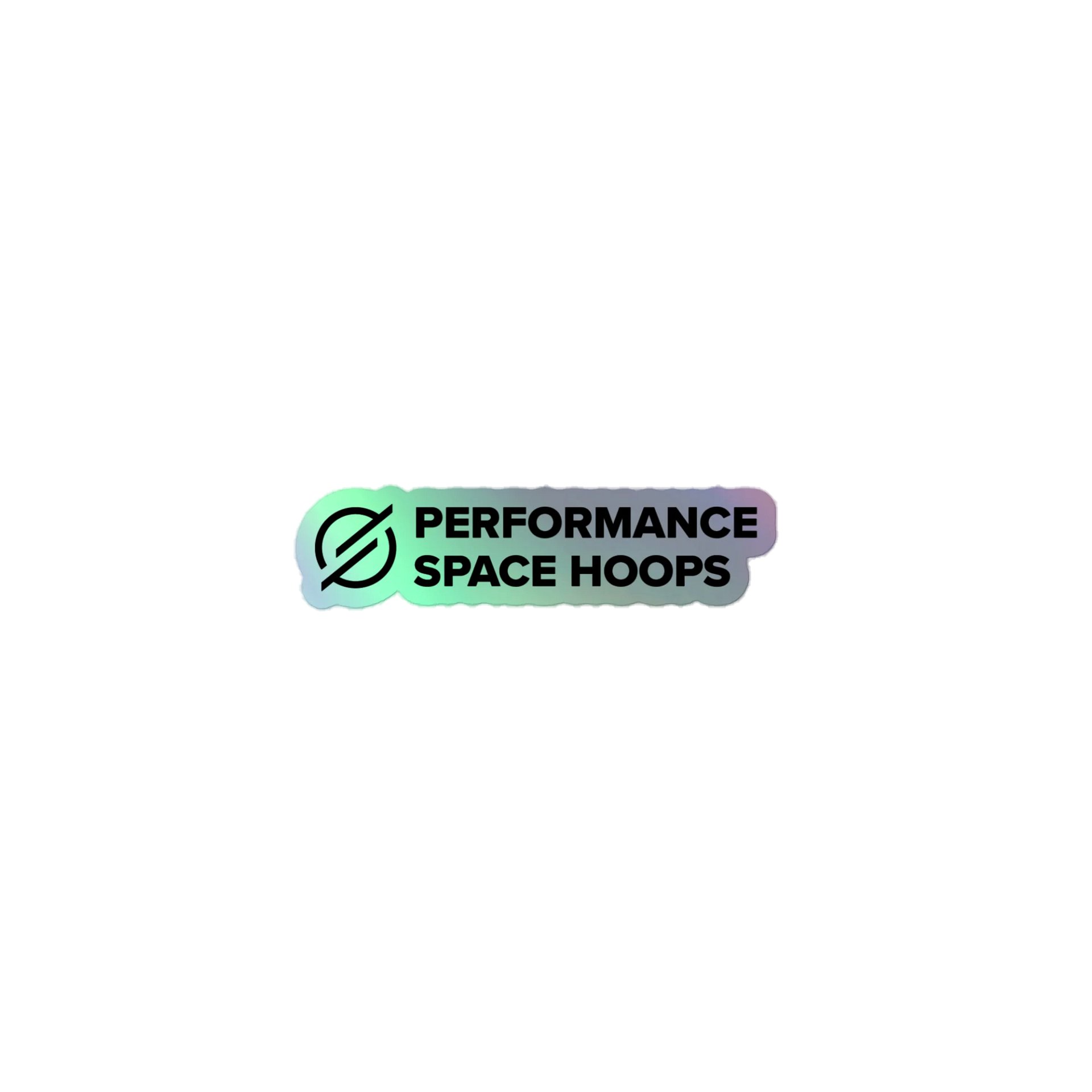 Performance Space Hoops Kiss-Cut Holographic Sticker Sheet product image (1)