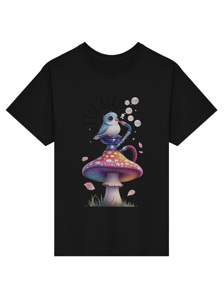 Whimsical Mushroom Little Bird T-Shirt product image (6)