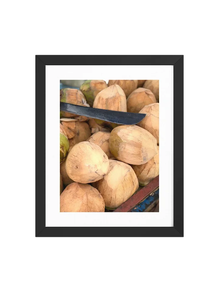 Coconut and Machete Framed Art Print product image (3)