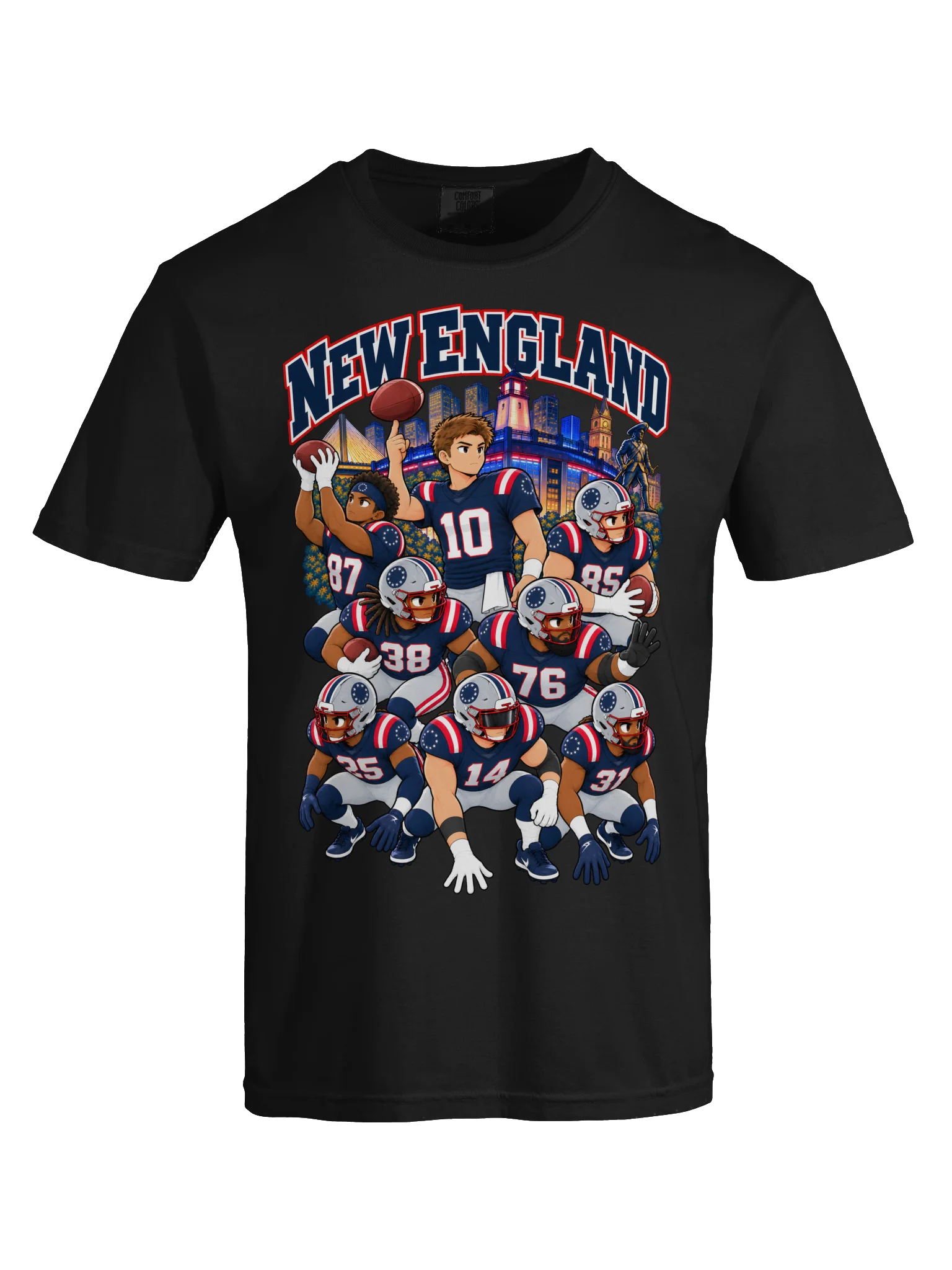 New England Football 2026 Animated Player T-Shirt product image (33)
