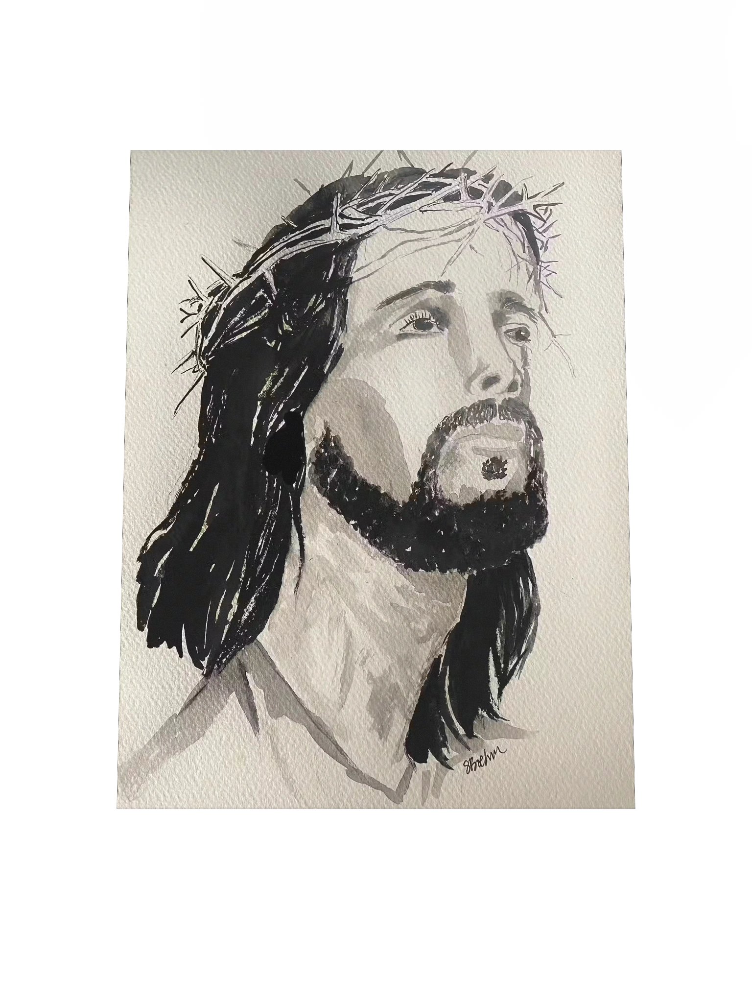 Christ Head 12" x 16" product image (7)