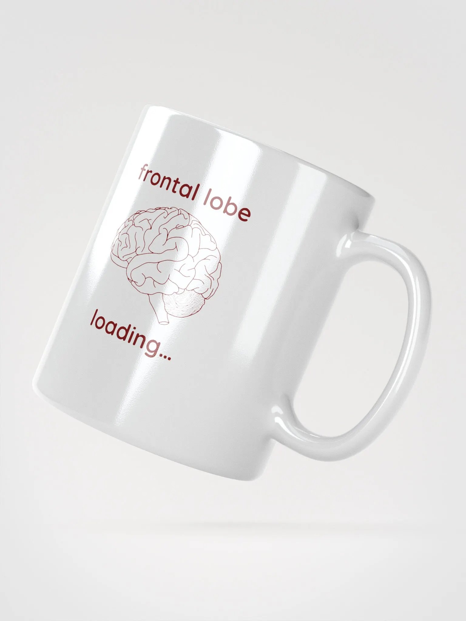 frontal lobe loading... mug (burgundy) product image (4)