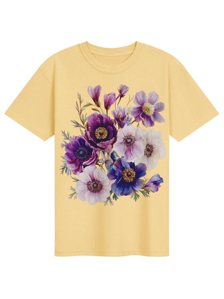 Vintage Flower Shirt, Floral Graphic Tee, Comfort Colors Botanical T-Shirt, Wildflower Tee, Unisex product image (1)
