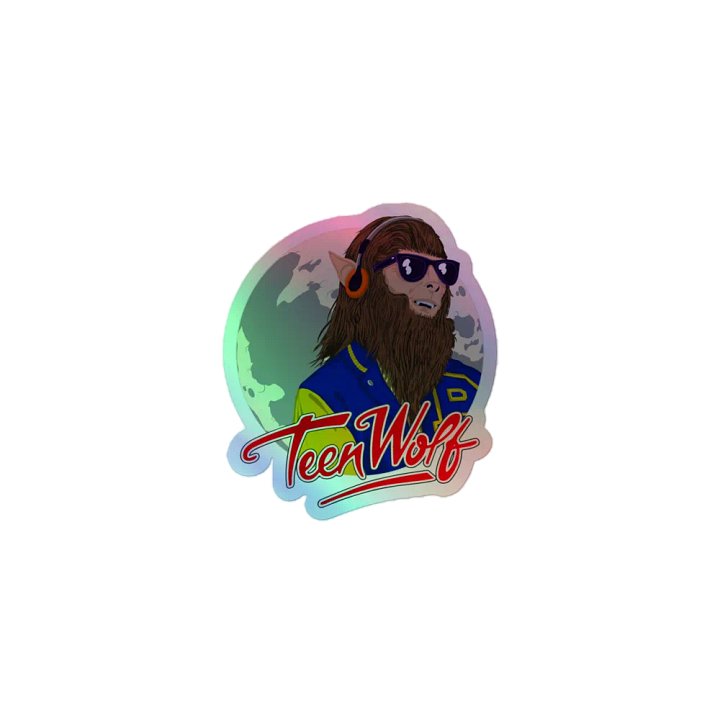Teen Wolf Synth-Moon Holofoil Sticker product image (1)