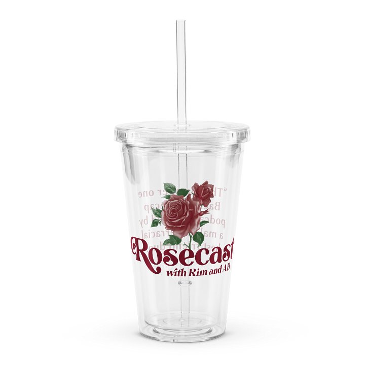 Retro Rose Plastic Tumbler product image (1)