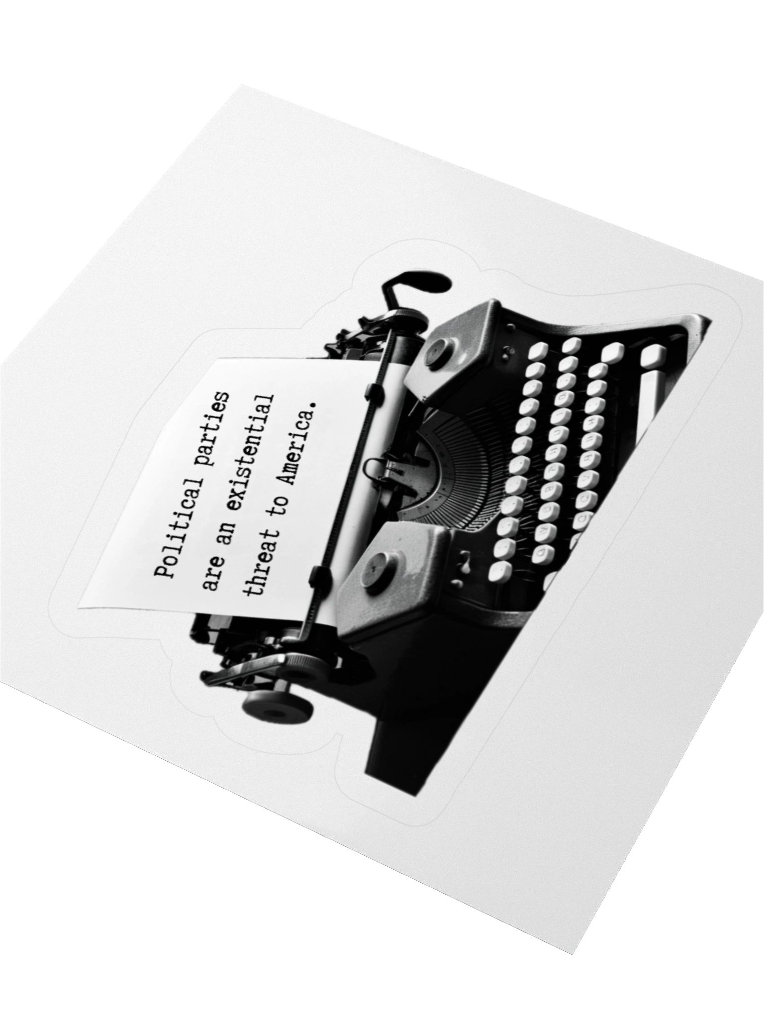 Existential ThreatTypewriter Sticker product image (8)