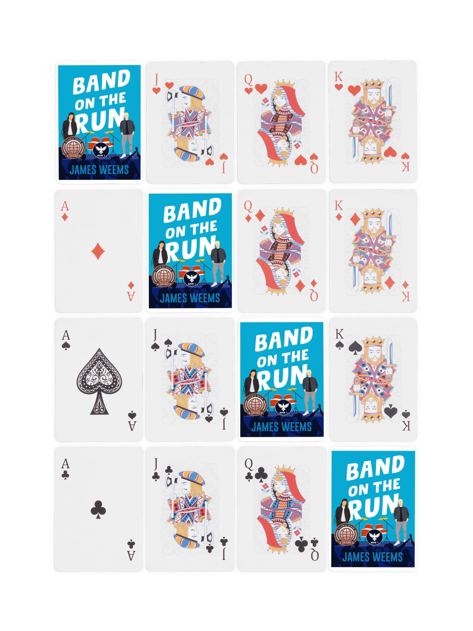 BAND ON THE RUN BRONZE MEDAL Playing Cards product image (5)
