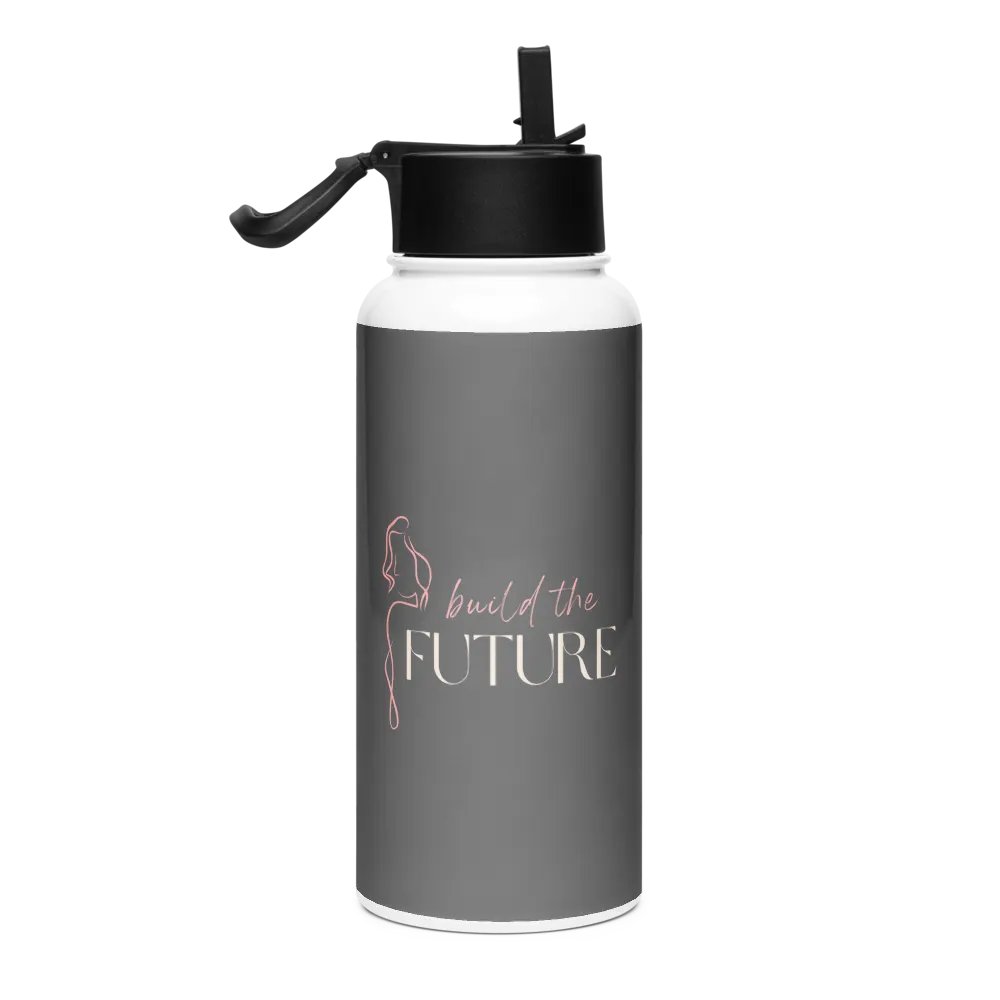 Stainless Steel Water Bottle with a Straw Lid SWFB0118 product image (2)