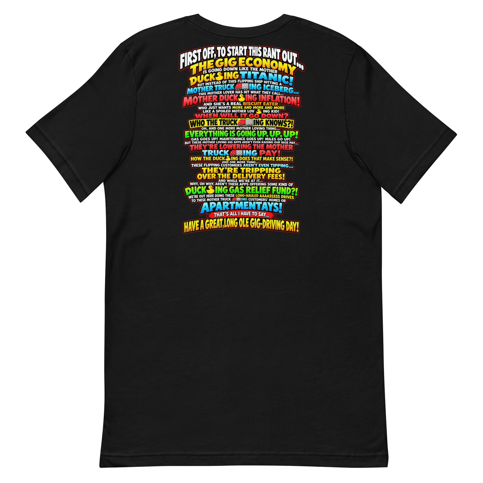 The Mother Goosing Inflationship – Gig Economy Rant Tee product image (6)