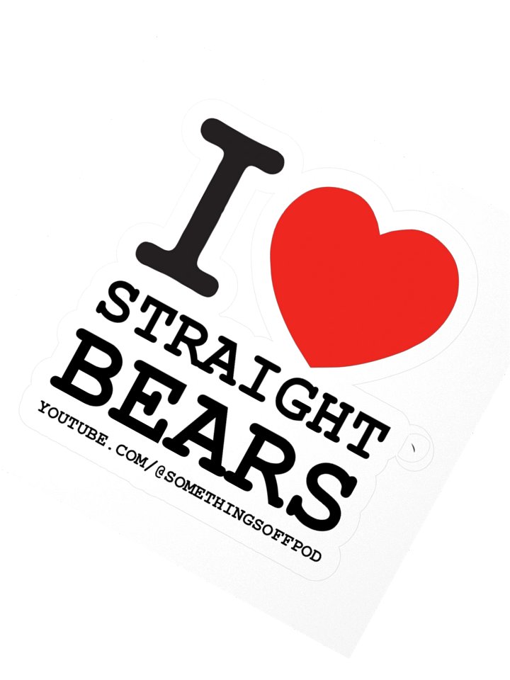 I Love Straight Bears sticker product image (2)