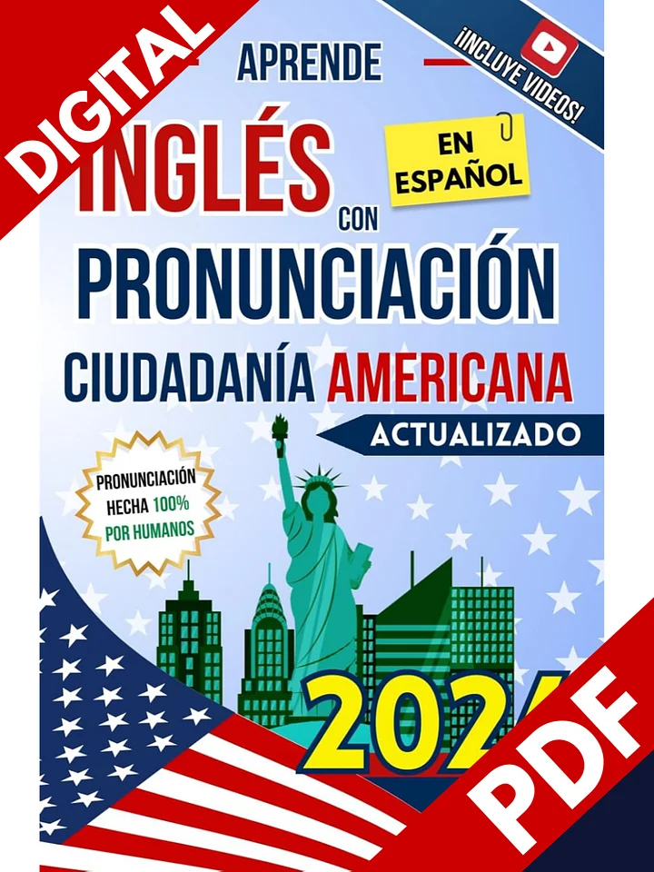 PDF - Libro de inglés para el exámen de ciudadanía USA - CON AUDIOS INCLUIDOS product image (1)