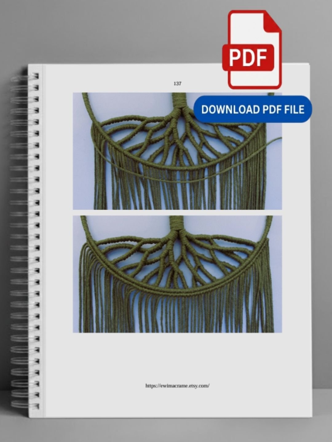 Macrame Tree of Life Wall Hanging — Photo Tutorial product image (5)