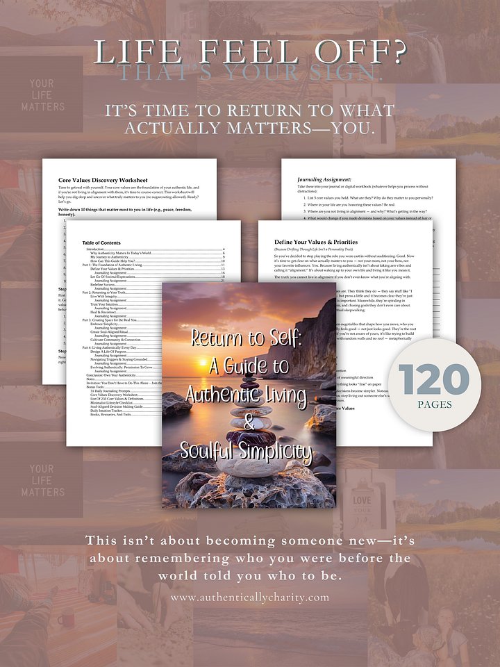 Return to Self: A Guide to Authentic Living & Soulful Simplicity product image (1)