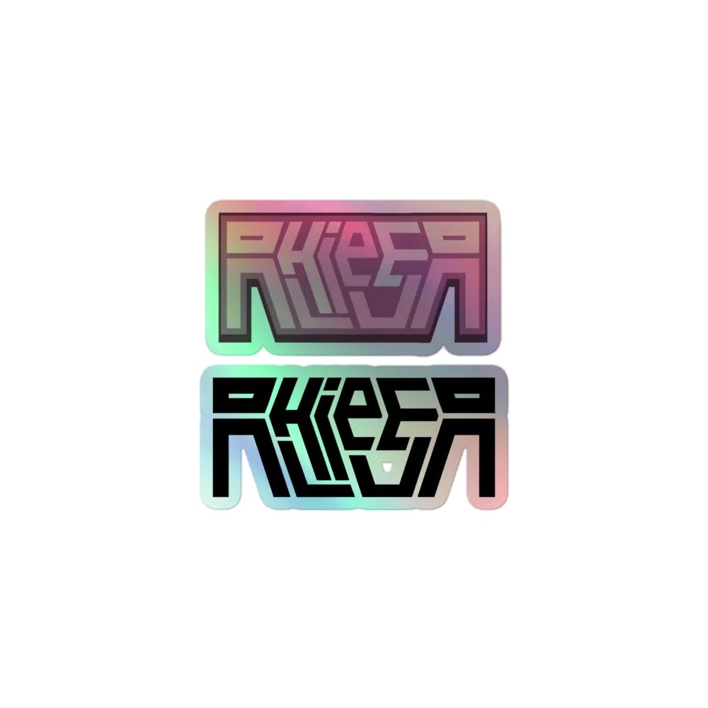 Dual-Geometric Holo Logo Sticker product image (1)