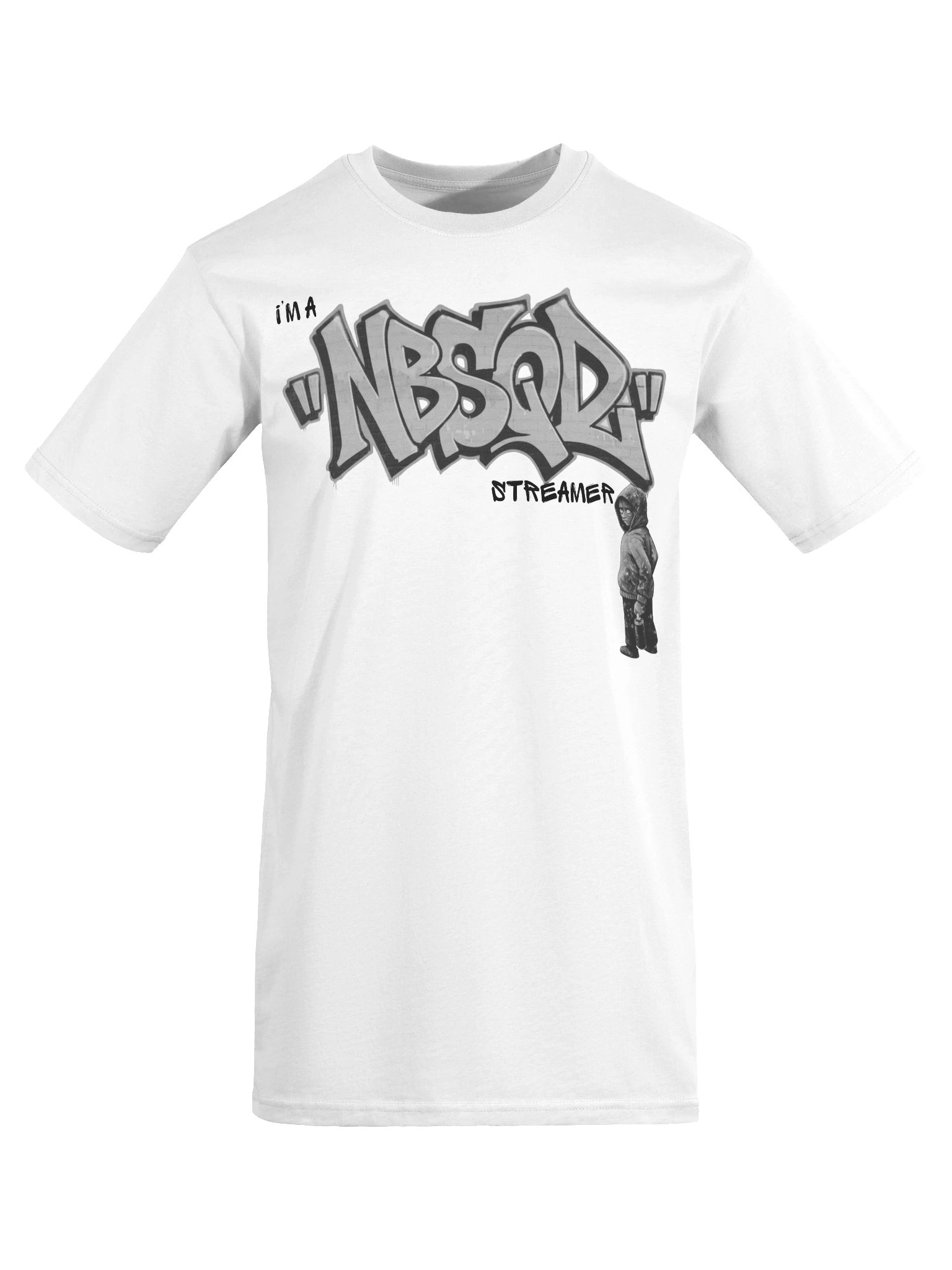 NBSQD Graffiti Mens WHT T-Shirt - Break The Rules Its Part of The Game product image (7)