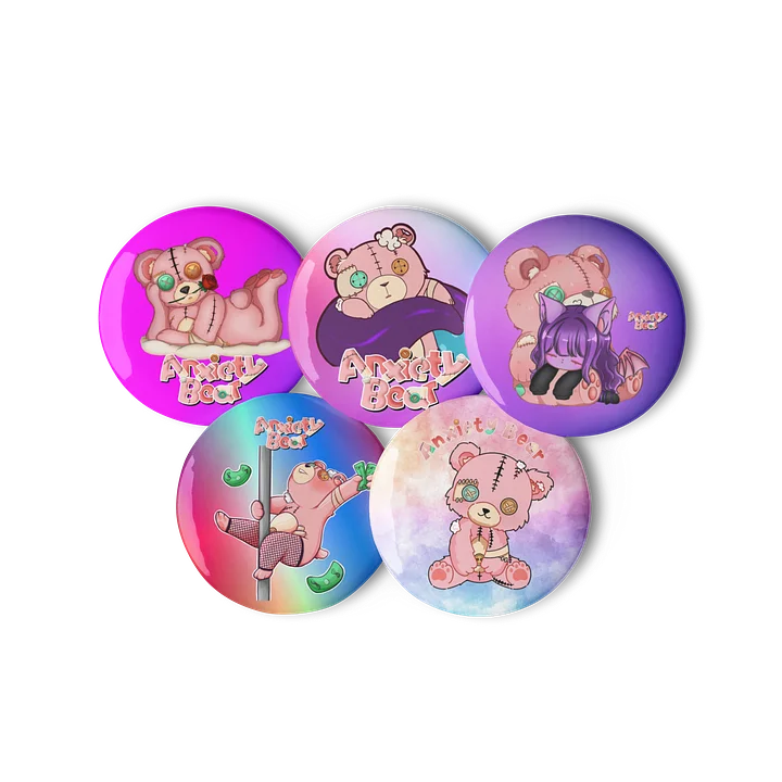 Cozy Anxiety Bear Pins product image (3)