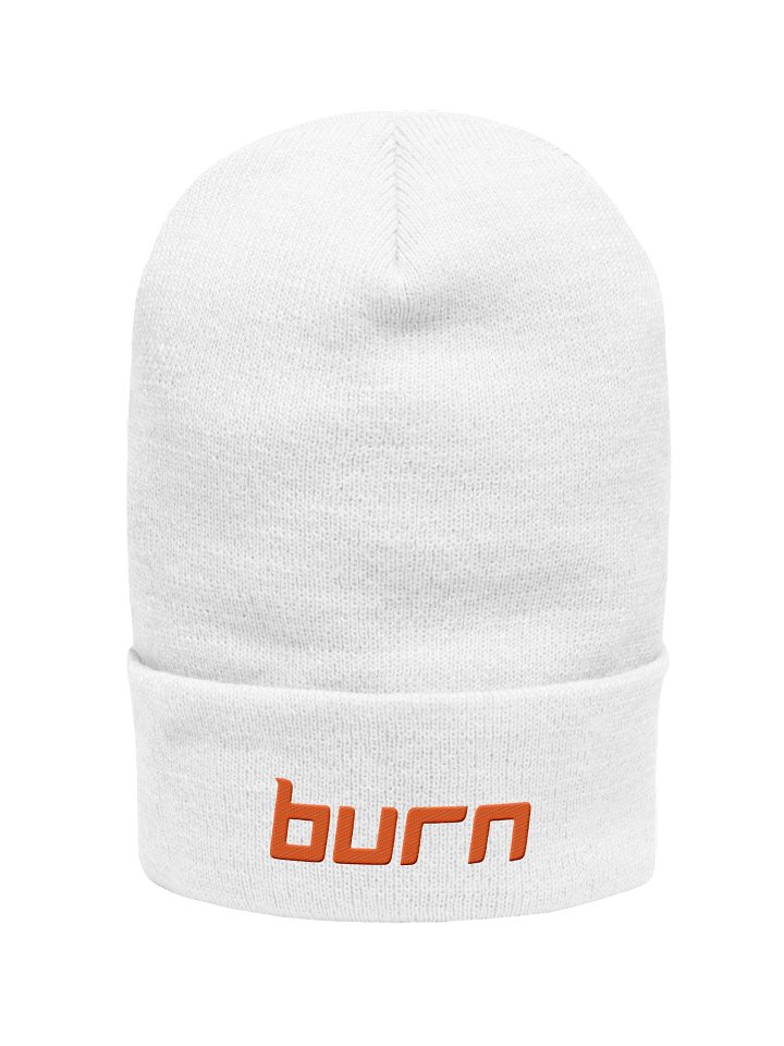 "Burn Music" Text Cuffed Beanie product image (1)