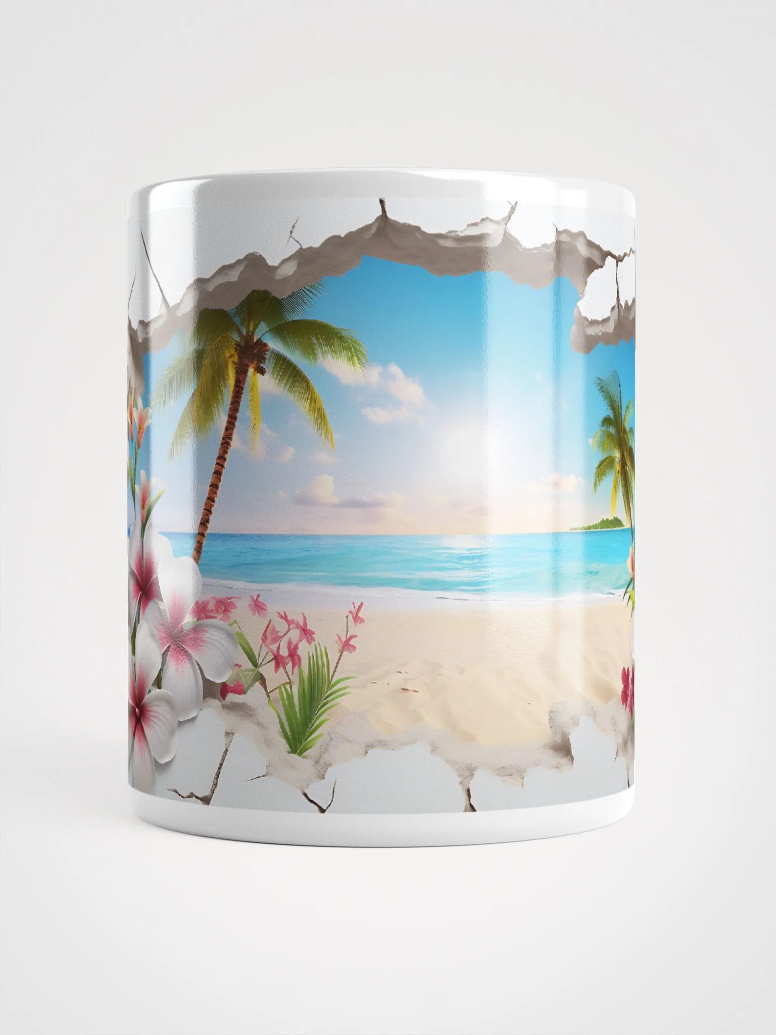 Tropical Paradise Mug with a Trendy 3D Breakout Design product image (2)