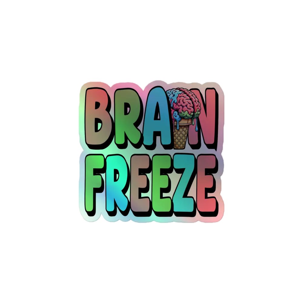 Brain Freeze Holographic Sticker Set product image (1)