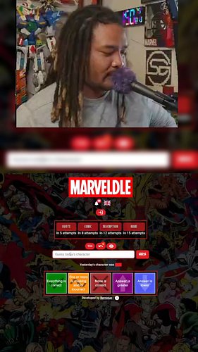 Comic Book Marveldle for Oct 12!

SNAPPY process today. I'm pretty proud of this one. Haha.

Voting is still open!!
https://t...