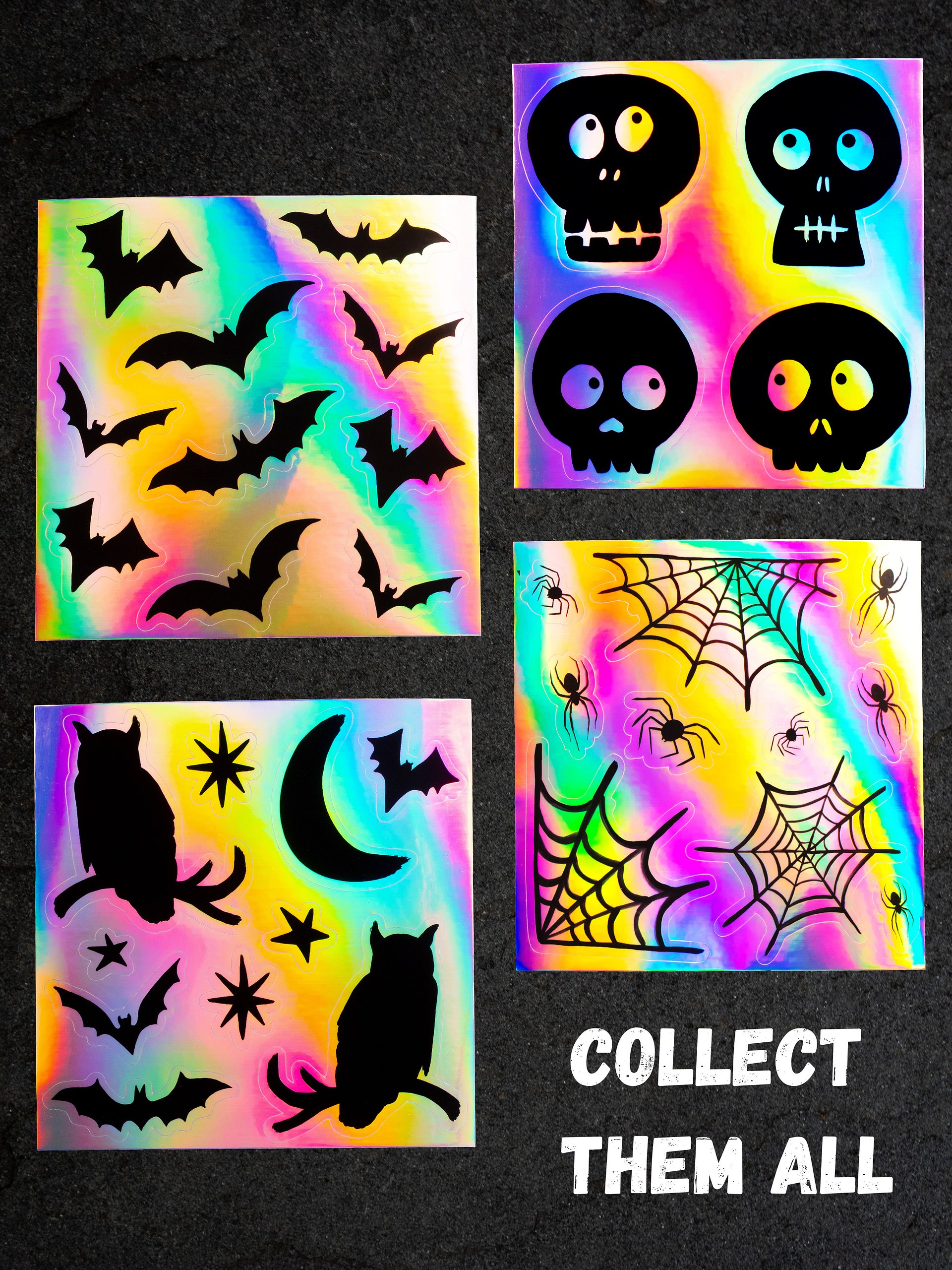 HOLOGRAPHIC STICKER SHEET - SPIDERS product image (5)