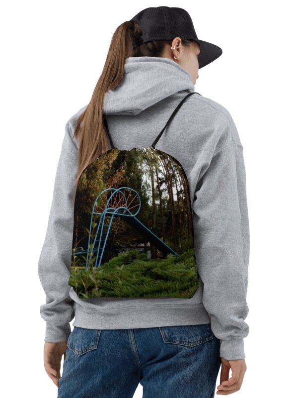 Drawstring bag - Abandoned nostalgic playground in the woods product image (2)