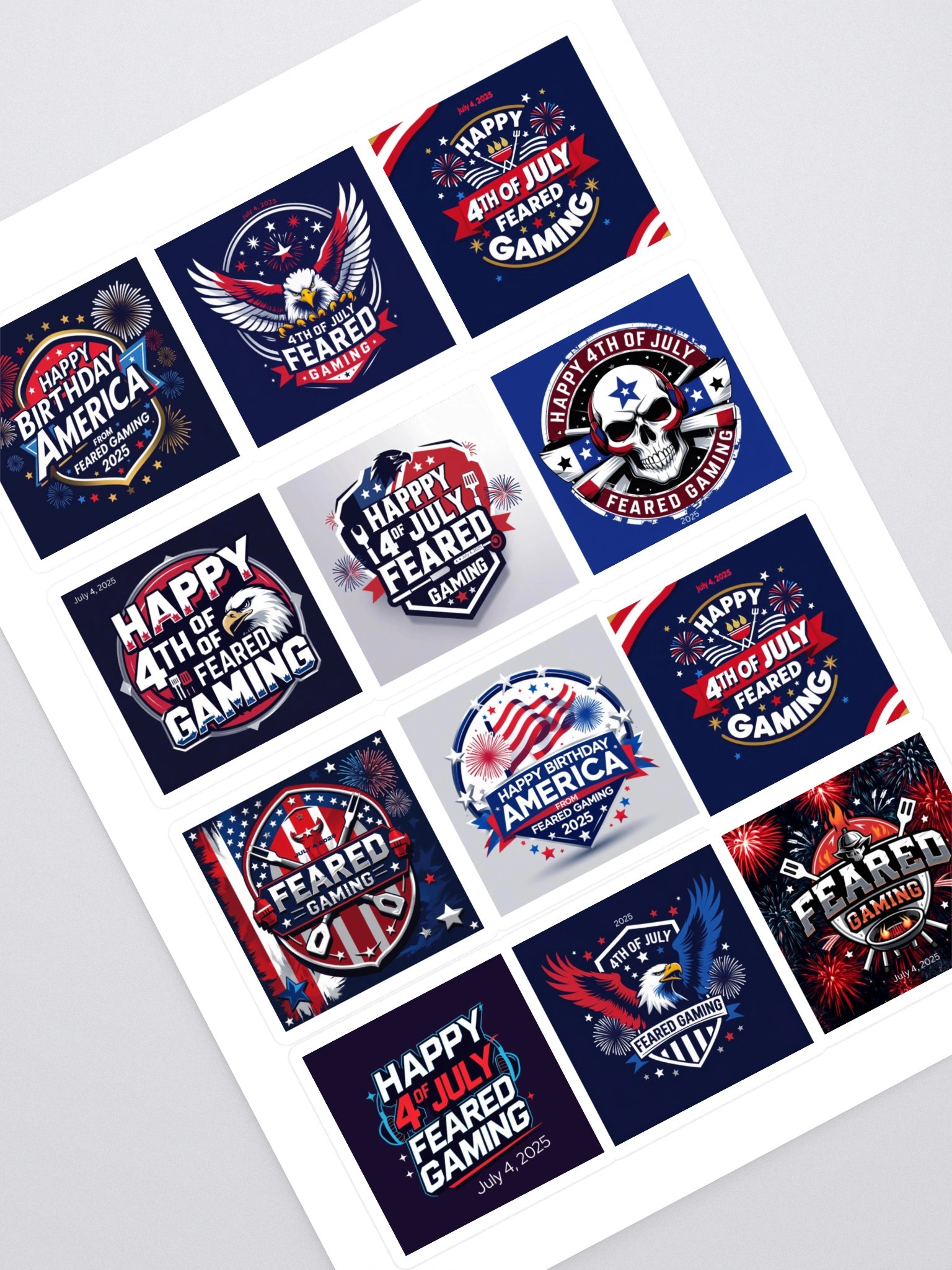 July 4th Stickers product image (1)