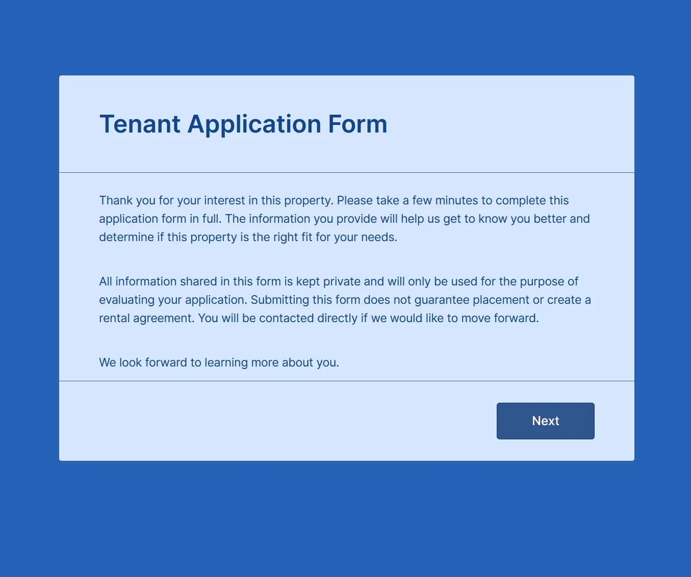 Tenant Intake Form Template product image (1)