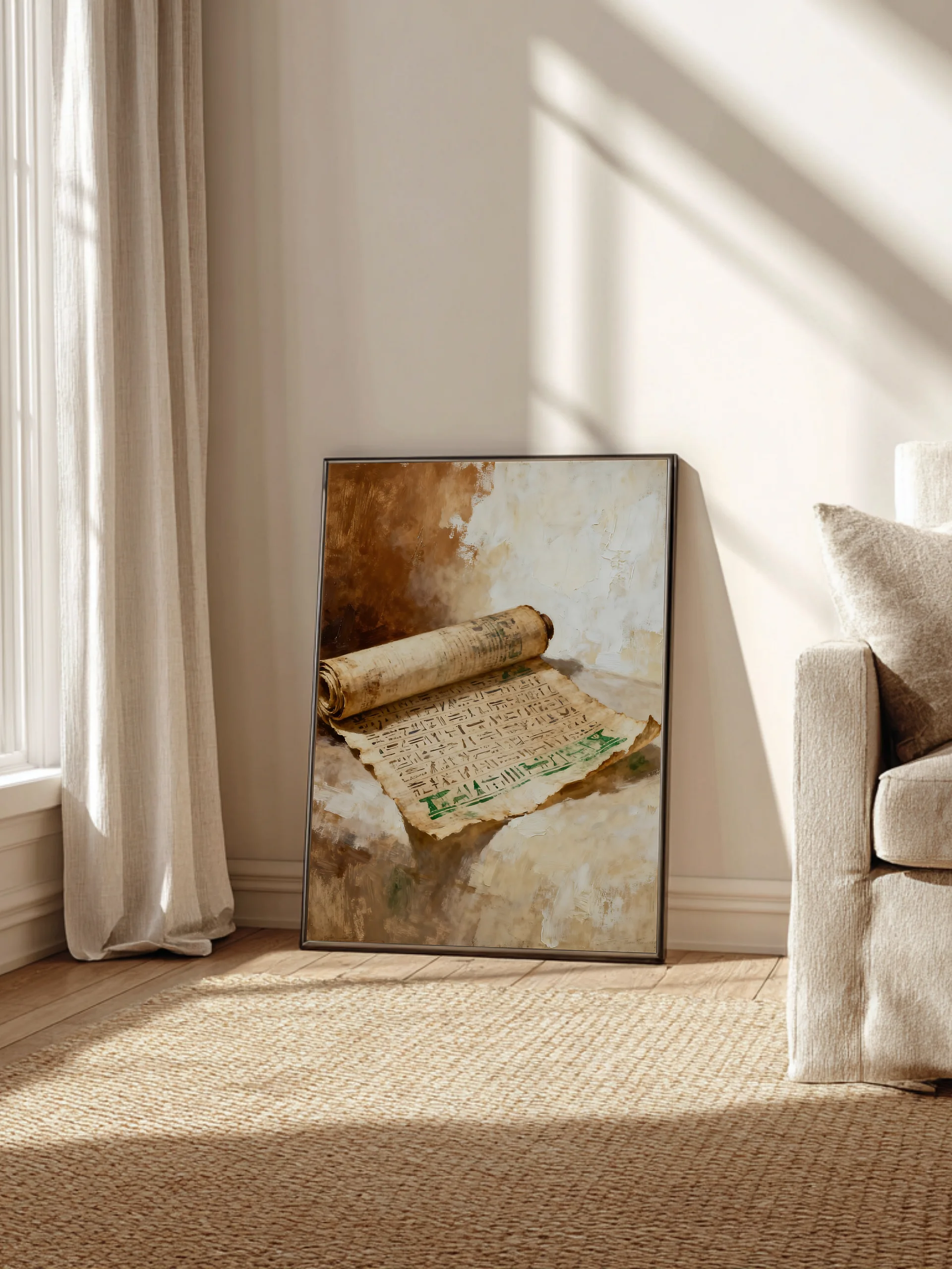 Ancient Egypt Vintage Wall Art Print | Pharaoh & Hieroglyphs Poster | 2 PDFs product image (5)