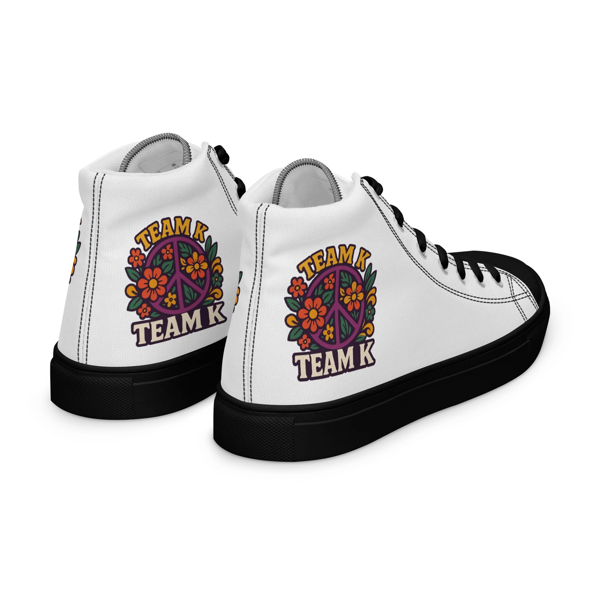 Team K 1960's Women's High Top Canvas Shoes product image (10)