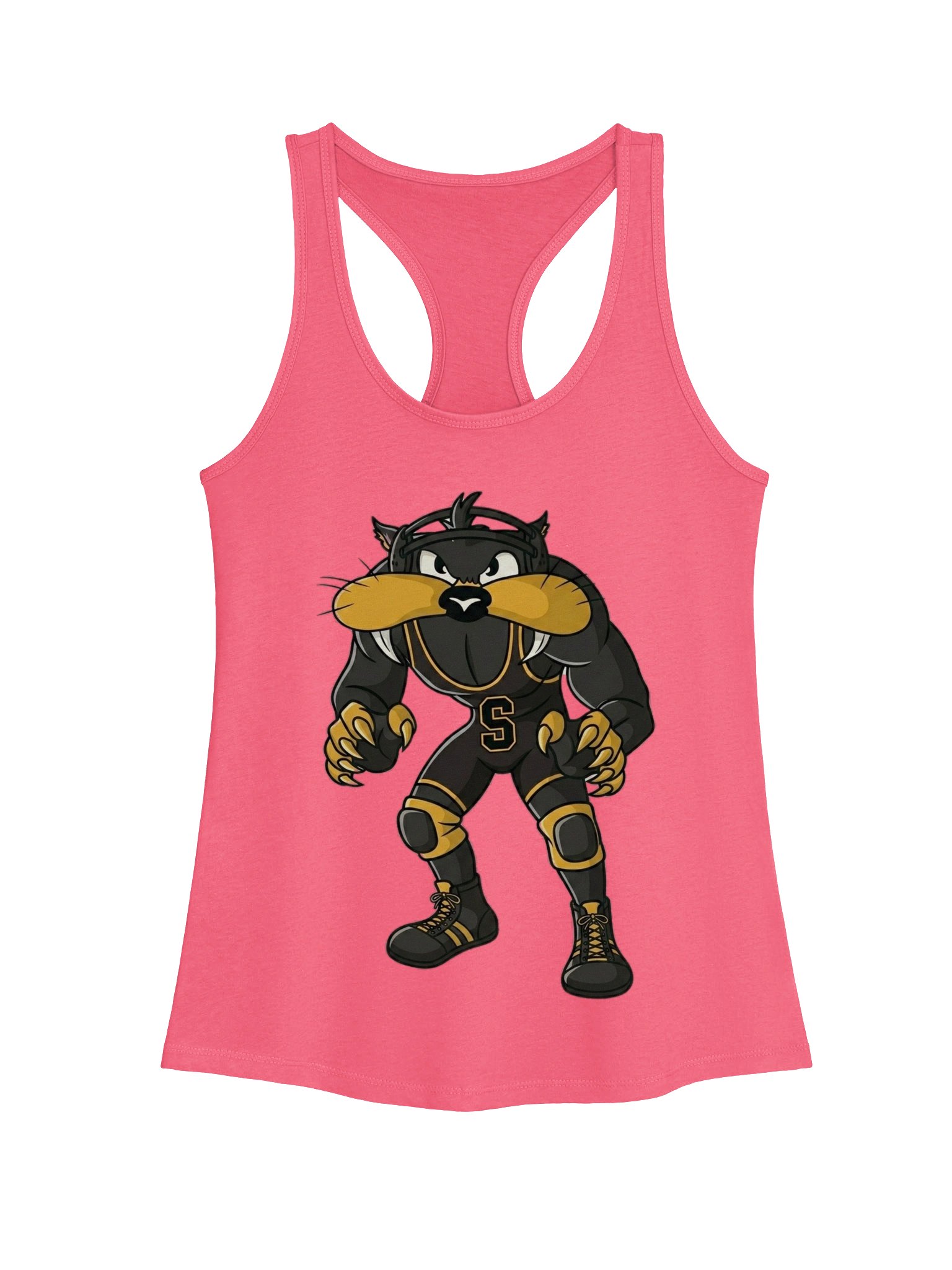 Saguaro Sabercats Football Cat Racerback Tank product image (2)
